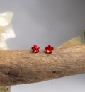 Aretes Eterna Ruby – Doble Baño de Oro