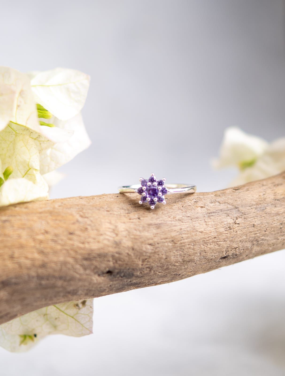 Anillo Promesa Flor de Amatista