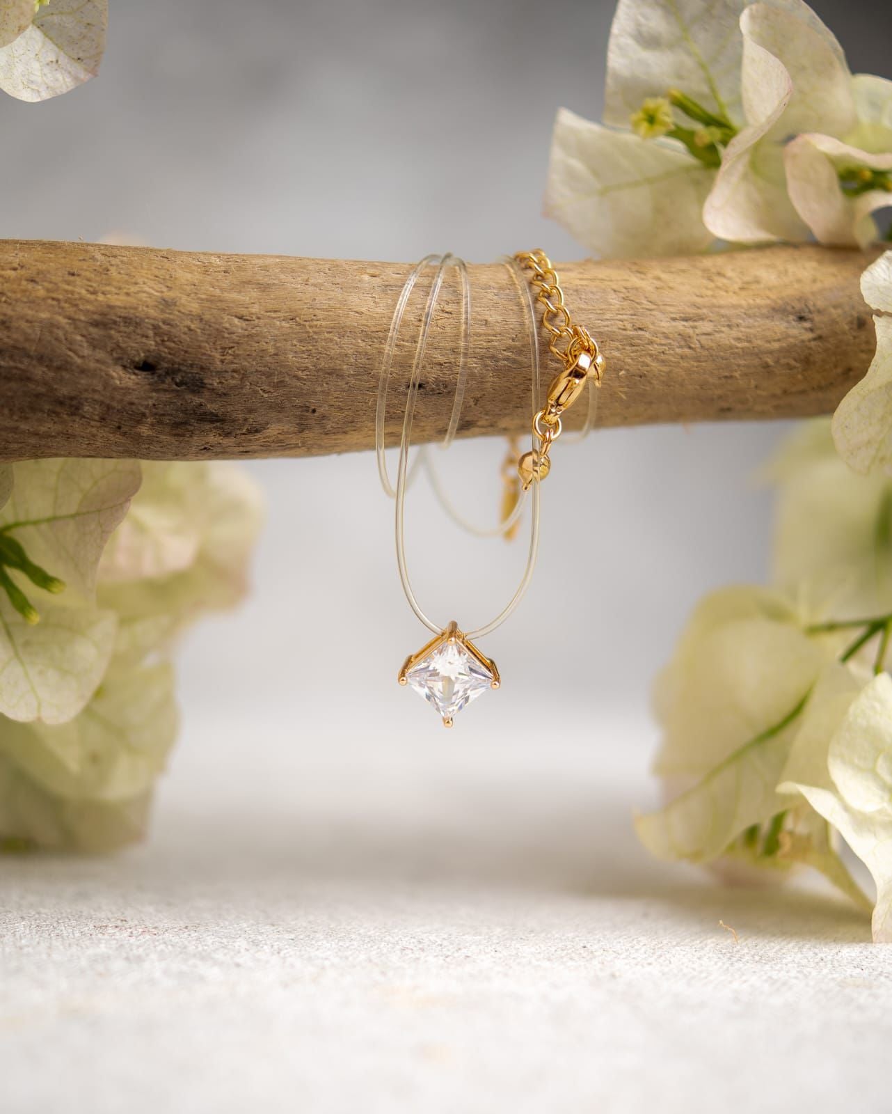 Collar Eterna Solitario – Baño de Oro