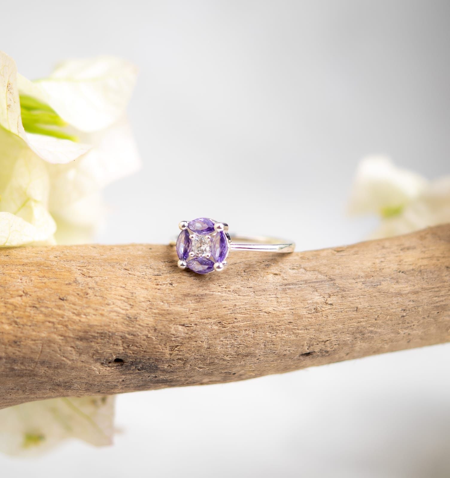 Anillo Promesa Amatista Eterna