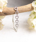 Pulsera Eterna Corazón Brillo – Baño de Plata